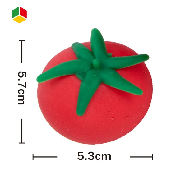 QS Großhandel Lustige Kreative Dekompression TPR Weiche Stressabbau Zappeln Streich Wasser Ball Squishy Tomaten Spielzeug