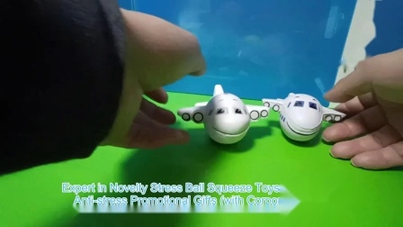 Großhandel 2023 Flugzeug Neuheit Eudcational Spielzeug Benutzerdefinierte Flugzeuge Form Personalisiertes Geschenk Anti Stress Ball Juguetes Gadget
